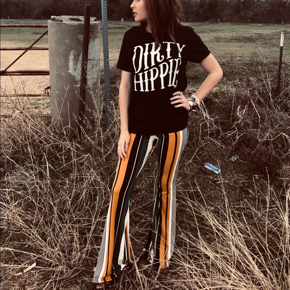 Striped Bell Bottoms